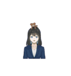 ARuAのやさしい英語（個別スタンプ：11）