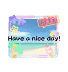 ARuAのやさしい英語（個別スタンプ：16）