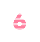 3/3 ひらがなOR(ピンク)しましまアレンジ等（個別スタンプ：25）