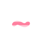 3/3 ひらがなOR(ピンク)しましまアレンジ等（個別スタンプ：40）
