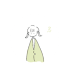 ゆるい人と漢字（個別スタンプ：2）