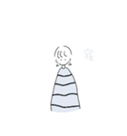 ゆるい人と漢字（個別スタンプ：3）