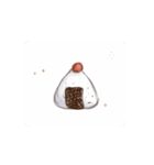 おしゃれな梅おにぎりスタンプ（個別スタンプ：7）
