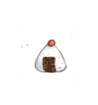 おしゃれな梅おにぎりスタンプ（個別スタンプ：10）