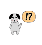 気持ち伝える☆太眉犬☆漢字スタンプ（個別スタンプ：14）