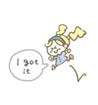 英語♡カラフルマリーちゃんスタンプ（個別スタンプ：7）