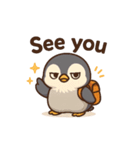 あいさつするペンギン（個別スタンプ：7）