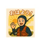 釣り好きな海人さんの日常スタンプ（個別スタンプ：1）