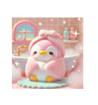 癒される♡かわいいふわふわペンギン（個別スタンプ：10）