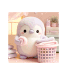 癒される♡かわいいふわふわペンギン（個別スタンプ：12）