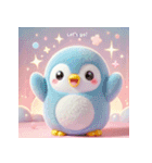 癒される♡かわいいふわふわペンギン（個別スタンプ：19）