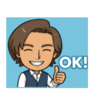投資家JACKの英語スタンプ（個別スタンプ：1）