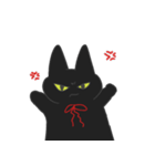 黒猫にゃんにゃんにゃん（個別スタンプ：22）