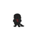 黒猫もふもふもふ（個別スタンプ：8）