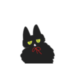 黒猫もふもふもふ（個別スタンプ：17）