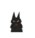 黒猫もふもふもふ（個別スタンプ：18）