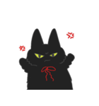 黒猫もふもふもふ（個別スタンプ：22）