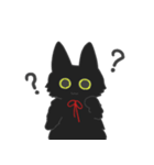 黒猫もふもふもふ（個別スタンプ：23）