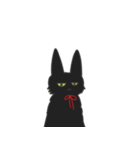 黒猫もふもふもふ（個別スタンプ：24）