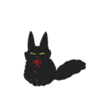 黒猫もふもふもふ（個別スタンプ：32）