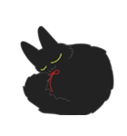 黒猫もふもふもふ（個別スタンプ：33）