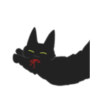 黒猫もふもふもふ（個別スタンプ：34）