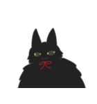 黒猫もふもふもふ（個別スタンプ：36）