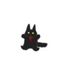 黒猫もふもふもふ（個別スタンプ：40）