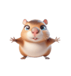 カピバラ おもしろ大好き（個別スタンプ：4）