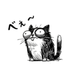 【New❗️】落書き猫………..（個別スタンプ：1）