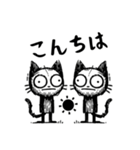 【New❗️】落書き猫………..（個別スタンプ：9）