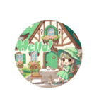 #Light Green Cottage（個別スタンプ：2）