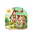 #Light Green Cottage（個別スタンプ：3）