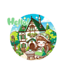 #Light Green Cottage（個別スタンプ：4）