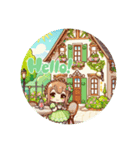 #Light Green Cottage（個別スタンプ：7）