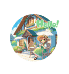 #Light Green Cottage（個別スタンプ：8）