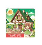 #Light Green Cottage（個別スタンプ：10）
