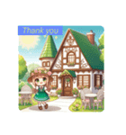 #Light Green Cottage（個別スタンプ：11）