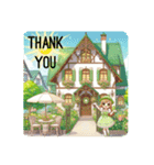 #Light Green Cottage（個別スタンプ：13）