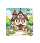 #Light Green Cottage（個別スタンプ：14）
