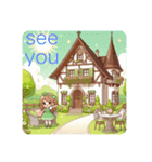 #Light Green Cottage（個別スタンプ：15）