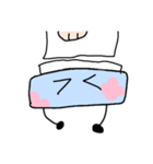 花柄のティッシュ箱スタンプ（個別スタンプ：20）