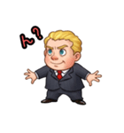 外国人ビジネスマンのちびキャラスタンプ（個別スタンプ：11）
