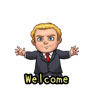 外国人ビジネスマンのちびキャラスタンプ（個別スタンプ：15）