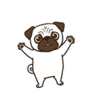 シュールでかわいいパグのスタンプ（個別スタンプ：11）