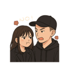 恋人同士の普段のやりとり-奈々＆Nick（個別スタンプ：6）