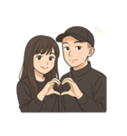 恋人同士の普段のやりとり-奈々＆Nick（個別スタンプ：7）
