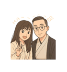 恋人同士の普段のやりとり-奈々＆Nick（個別スタンプ：10）