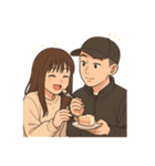 恋人同士の普段のやりとり-奈々＆Nick（個別スタンプ：13）