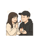 恋人同士の普段のやりとり-奈々＆Nick（個別スタンプ：15）